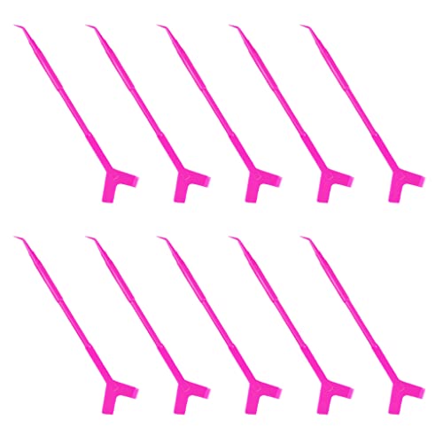 10Pcs 2 Weg Wimpern Dauerwelle Stick Tool Wimpern Verlängerung Heißer Kleber Löffel Y Form Kamm Pinsel Lash Lifting Lockenwickler Applikator von WASTEBIN