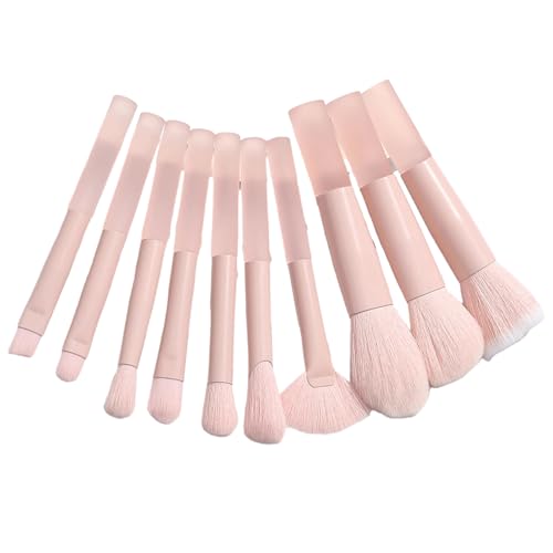 10x Professionelles Reisepinsel Set Kosmetikpinsel Set Make Up Pinsel Mit Aufbewahrungstasche Puderpinsel Für Lidschatten von WASTEBIN