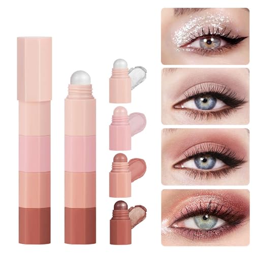 4-in-1-Lidschattenstift Set Schimmernde Matte Lidschattenstifte Textmarker Konturierendes Gesicht Multi Stick Make Up 4-in-1-Lidschattenstift Set Schimmernde Matte Lidschattenstifte Textmarker Konturierendes Gesicht Multi Stick Make Up von WASTEBIN