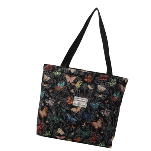 Einzigartige Canvas Tasche Für Frauen Mit Elegantem Muster Großes Fassungsvermögen Unterarmtaschen Schultertasche Business Freizeittasche von WASTEBIN