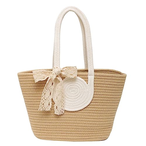 Handgefertigte Einfach Gewebte Tragetasche Umhängetaschen Leicht Und Geräumig Perfekt Für Die Arbeit Die Schule Und Den Täglichen Gebrauch von WASTEBIN