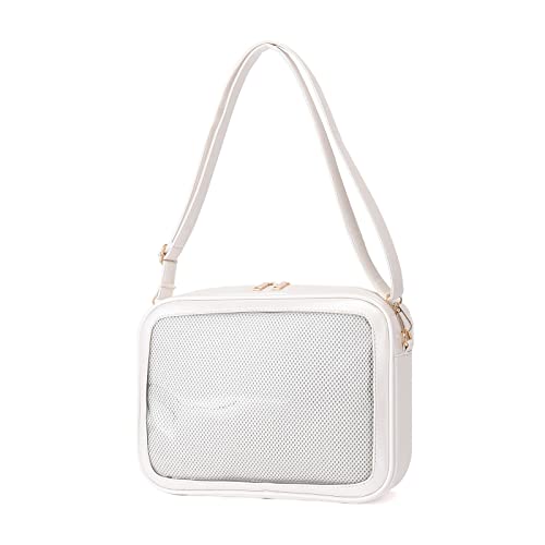 Mädchen Niedlich Schulter Tasche Frauen Transparent Umhängetasche Teenager JK Umhängetasche Weibliche Handtasche Student Schulranzen Tasche Ins von WASTEBIN