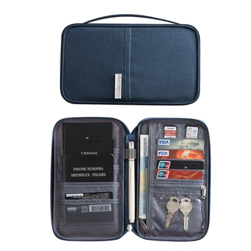 Reisepass Brieftasche Mit Mehreren Fächern Familien Pass Geldbörse Reisedokument Etui Für Damen Und Herren von WASTEBIN