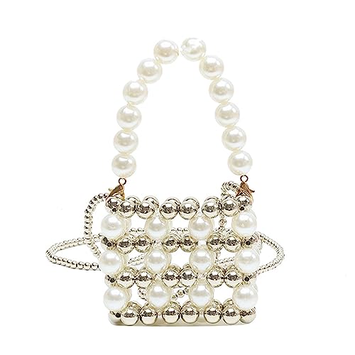 Vintage Perlen Geldbörsen Für Frauen Abend Perlen Geldbörse Umhängetasche Weiße Perlen Clutch Geldbörse Perlen Umhängetasche von WASTEBIN