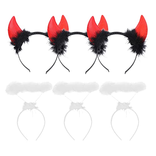 WASTEBIN Halloween Deutschland Haarreif, Unisex Halloween Engel Aureole Teufelshorn Form Haarband Film Cosplay Teufel Haarband Goth Cosplay Kostüm Kopfbedeckung WASTEBIN Halloween Deutschland Haarreif, Unisex Halloween Engel Aureole Teufelshorn Form Haarband Film Cosplay Teufel Haarband Goth Cosplay Kostüm Kopfbedeckung von WASTEBIN