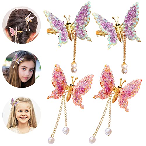 Haarklammer Schmetterling Haarklammern Haarspangen Mädchen Haarnadeln Haarspange Hair Clip Haarreif Braut Damen Daarschmuck Deko, 4 Pack Haarklammer Schmetterling Haarklammern Haarspangen Mädchen Haarnadeln Haarspange Hair Clip Haarreif Braut Damen Daarschmuck Deko, 4 Pack von WASYPLSFOI