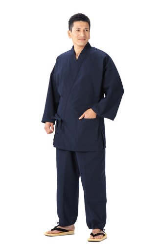 WATANOSATO Samue Made in Japan Kurume Import japanische Kleidung Größe, marineblau von WATANOSATO