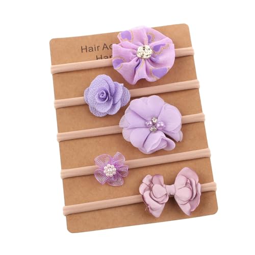 1 Set Neugeborene Nylon Stirnband Weiche Und Atmungsaktive Bowknot Hair Band Kopfbedeckung Für Studio Fotoshootings Und Tägliche Versammlungen von WATERBELINE