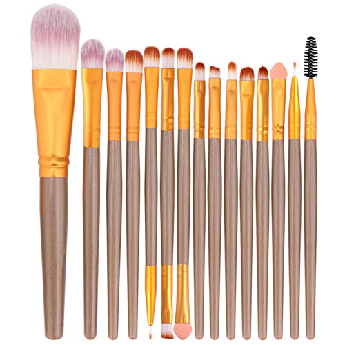 15-teiliges Make Up Pinsel Set Kosmetik Make Up Für Gesicht Make Up Tools Für Damen Schönheit Professionelles Lidschatten Augen Make Up Pinsel Set Professionelles Make Up Pinsel Set Make Up Set von WATERBELINE