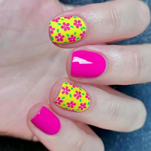 24pcs Square Press Auf Nägeln Glänzende Designs Französische Falsche Nägel Acryl False Nails Künstliche Nägel Kleber Auf Nägeln Frauen von WATERBELINE