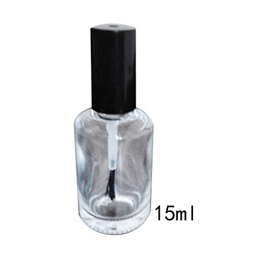 3/5/10/15 Ml Glasflaschen Transparent Nachfüllbar UV Gel Behälter Mit Pinselkappe Für Nagelkunst Probennagel Set Für Mädchen Alter Von 7–12 Jahren von WATERBELINE