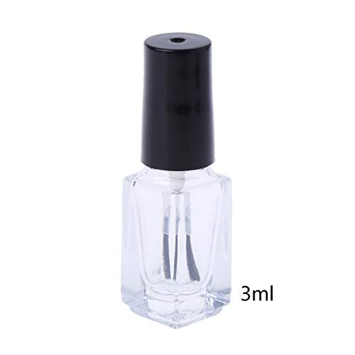 3/5/10/15 Ml Glasflaschen Transparent Nachfüllbar UV Gel Behälter Mit Pinselkappe Für Nagelkunst Probennagel Set Für Mädchen Alter Von 7–12 Jahren von WATERBELINE