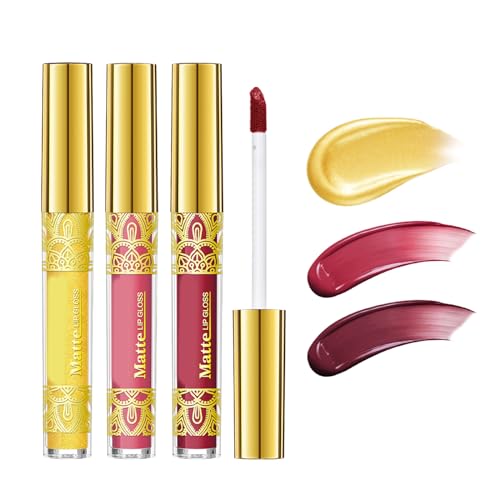 3Pcs Flüssigen Lippenstift Set Schritt Lippen Make Up Kits Pigment Lip Stain Wasserdicht Lip Gloss Make Up Feuchtigkeitsspendende Formel von WATERBELINE