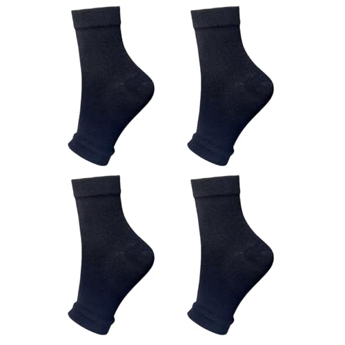 4 Stück Plantarsocken Mit Fußgewölbeunterstützung Für Männer Und Frauen Knöchel Kompressionssocken Für Fuß Fersenentlastung Orthesen Kompressionssocken Fußstützsocken Sportliche von WATERBELINE