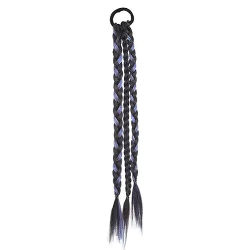 45 Cm Synthetische Geflochtene Pferdeschwanz Haarverlängerung Elastisches Haarseil Dreadlocks Haarverlängerungen Für Frauen Y2K Haar Accessoire Synthetische Geflochtene Pferdeschwanz Flecht von WATERBELINE