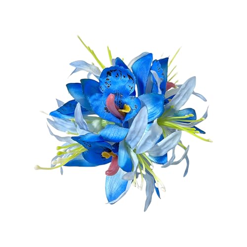Blumenhaarclip Für Frauen Mädchen Künstliche Haarnadel Kopfstückhaarzubehör Florale Barrette Für Hochzeiten Und Partys von WATERBELINE