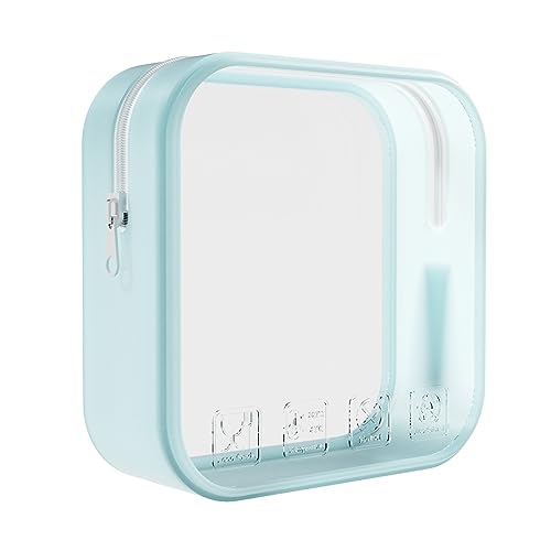 Klarer Make Up Koffer Kulturbeutel Mehrzweck Reise Make Up Zug Koffer Tragbarer Kosmetik Organizer Transparente Aufbewahrungstasche Make Up Aufbewahrungskoffer Reise Kulturbeutel Make Up Tasche von WATERBELINE