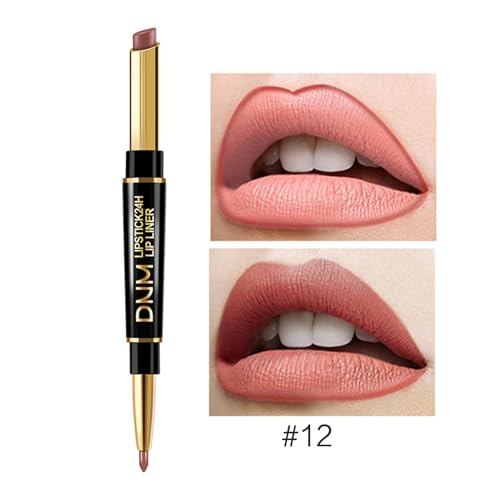 Matter Lippenstift + Lipliner Stifte Set Step Lippen Make Up Set Pigment Lippenfleck Wasserfest Langlebiger Lipgloss Lipliner Und Lippenstift Set Glänzend Langlebig Natürlich Für Frauen von WATERBELINE