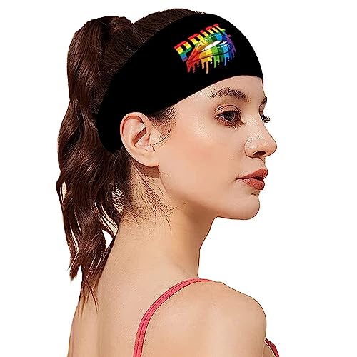 Regenbogen Sport Stirnband Mit Elastischem Haargummi Haushalt Für Laufen Und Yoga Mehrzweck Zubehör Haar Accessoire von WATERBELINE