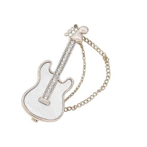 WATERBELINE Anstecknadel in Gitarrenform, einzigartige Brosche, Kleidung, Schmuck, Legierung, Textur, geeignet für Freundschaft und Feiern von WATERBELINE