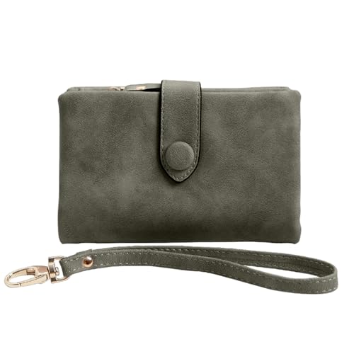 WATERBELINE Bifold-Geldbörse/Kreditkartenetui aus PU-Leder mit großem Fassungsvermögen für Herren und Damen, Clutch-Taschen, Münzgeldbörsen von WATERBELINE