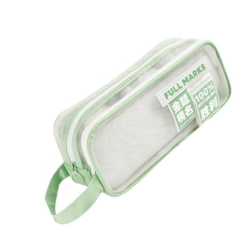 WATERBELINE Doppelschichtiges Netz-Federmäppchen, Stiftetasche, großes Fassungsvermögen, Stifteetui, Stiftetasche, Schreibtisch-Organizer für Schüler von WATERBELINE