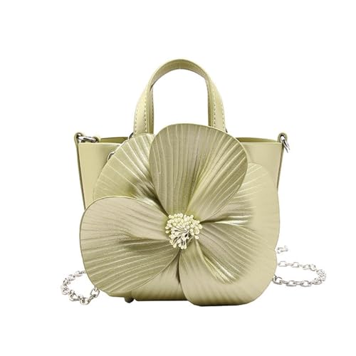 WATERBELINE Elegante Geldbörse aus PU-Leder mit Blumenmuster, kleine Eimertasche mit Kettenriemen für Damen, Abendparty, Umhängetasche WATERBELINE Elegante Geldbörse aus PU-Leder mit Blumenmuster, kleine Eimertasche mit Kettenriemen für Damen, Abendparty, Umhängetasche von WATERBELINE