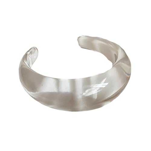 WATERBELINE Elegantes, klares Harz-Armband mit Blumendruck, für Damen, stilvoll, tragbar, Schmuckideen, süße Pastell-Designs von WATERBELINE