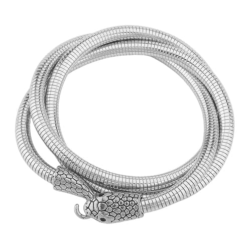 WATERBELINE Flexibles Schlangen-Schlüsselbein-Halskette, gedrehtes Armband, eleganter Legierungsschmuck für den täglichen Gebrauch und besondere Anlässe von WATERBELINE
