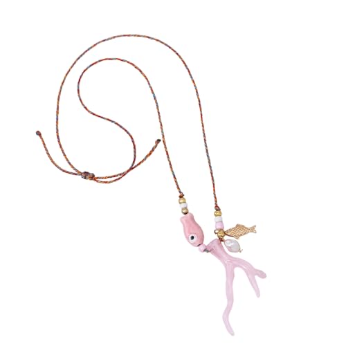 WATERBELINE Künstlerische Korallen-Keramik-Halskette, verstellbare Schlüsselbeinkette, moderner europäischer Stil, leichter Schmuck für Damen WATERBELINE Künstlerische Korallen-Keramik-Halskette, verstellbare Schlüsselbeinkette, moderner europäischer Stil, leichter Schmuck für Damen von WATERBELINE