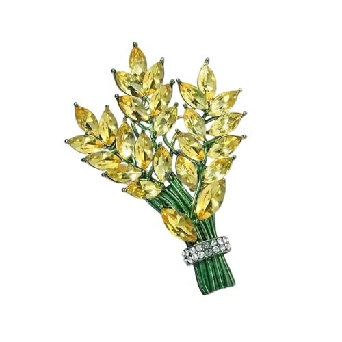 WATERBELINE Modische Brosche, Lavendel-Strass-Brosche, elegantes Design, leicht, sichere Anstecknadel für formelle und legere Veranstaltungen von WATERBELINE