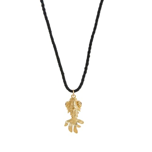 WATERBELINE Modische Halskette, trendiger verstellbarer Fisch-Anhänger, modische Halskette, Damen-Schmuck-Accessoire von WATERBELINE