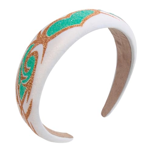 Weitschaum Stirnband Für Weibliche Mädchen Einfache Designs Make Up Haarhoop Gedrucktes Stirnband Hochschädiges Haarband Für Den Täglichen Gebrauch von WATERBELINE