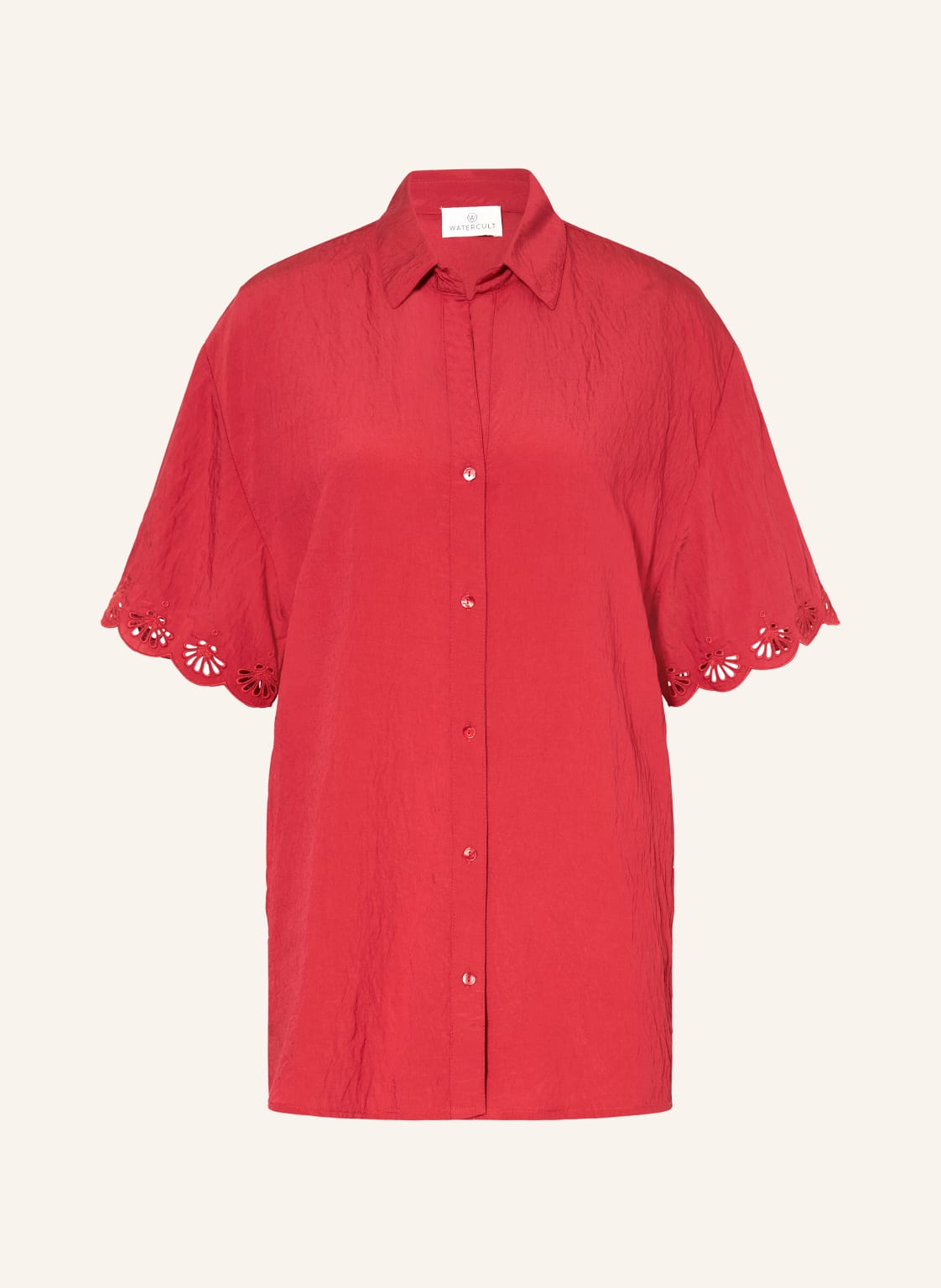 Watercult Hemdbluse Treasured Trove Mit Lochstickereien rot von WATERCULT