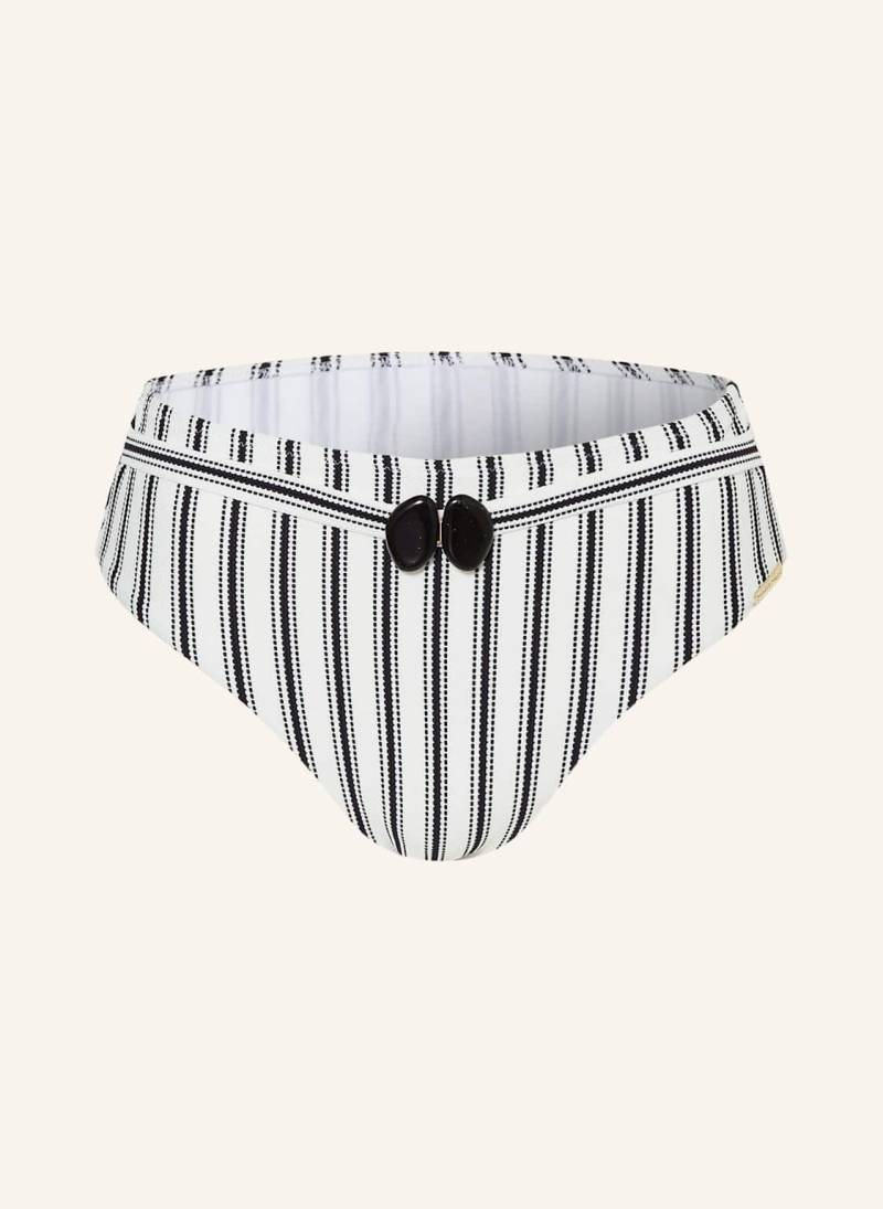 Watercult High-Waist-Bikini-Hose Seaside Splash weiss von WATERCULT