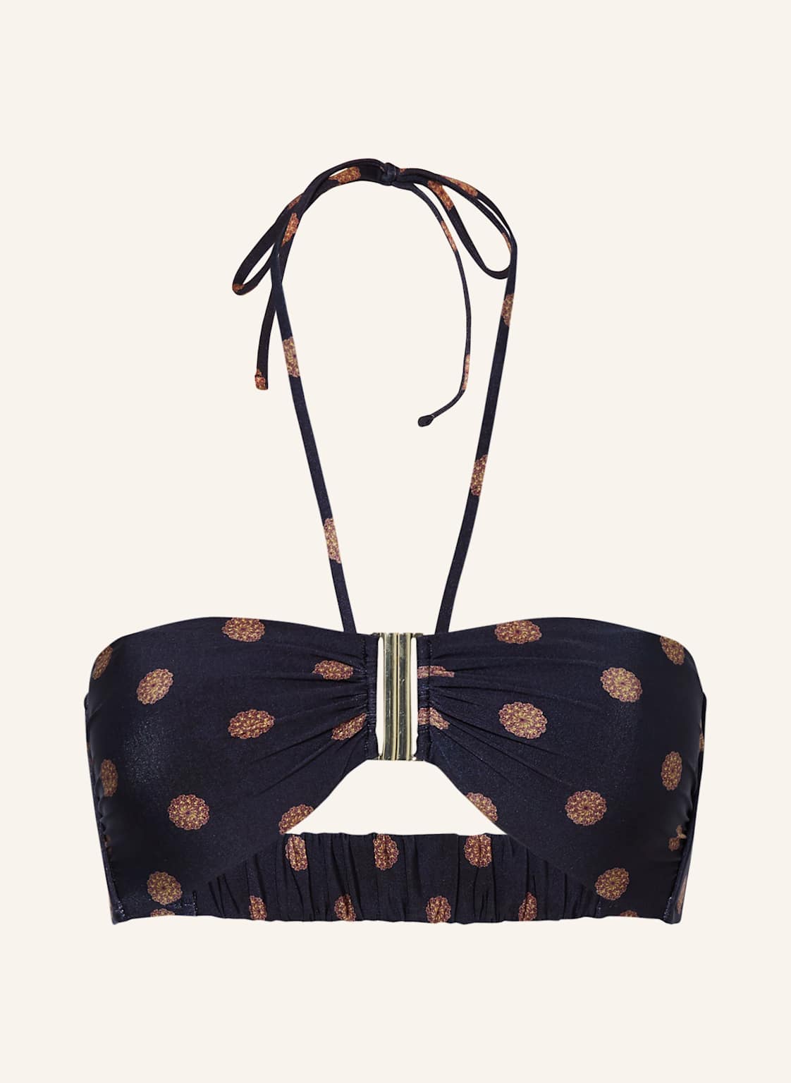 Watercult Neckholder-Bikini-Top Refined Heritage blau von WATERCULT