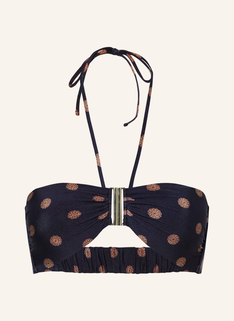 Watercult Neckholder-Bikini-Top Refined Heritage blau von WATERCULT