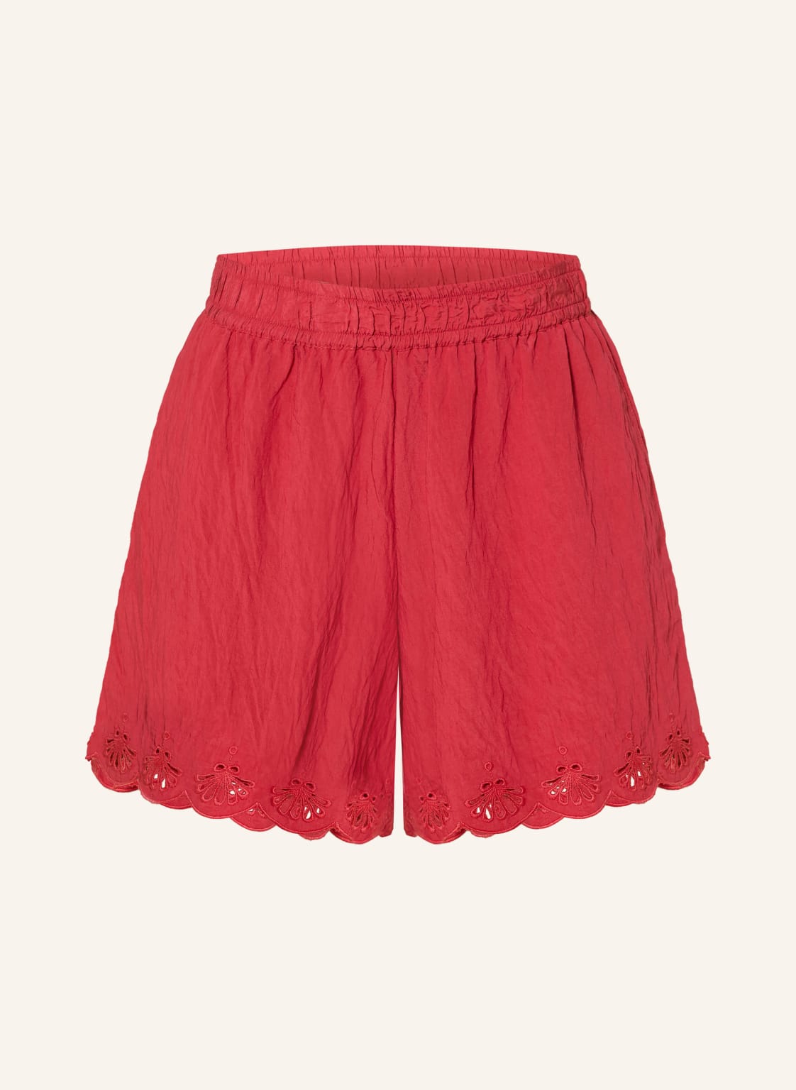 Watercult Shorts Treasured Trove Mit Lochstickereien rot von WATERCULT