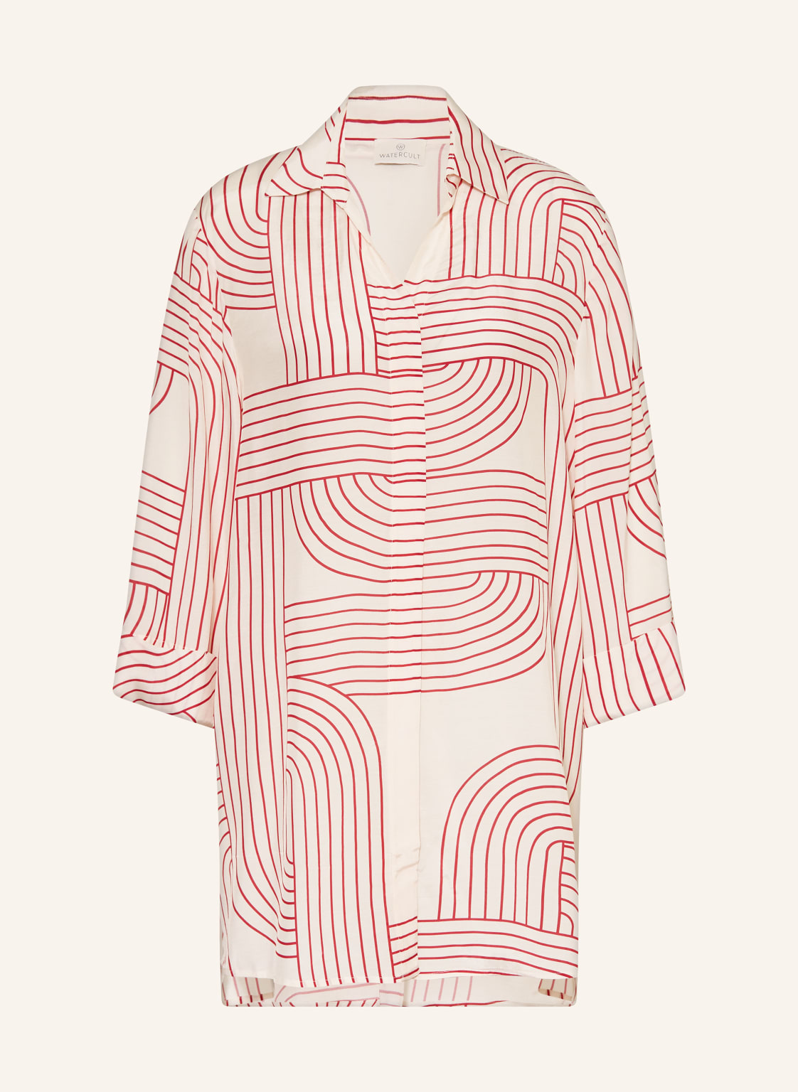 Watercult Strandkleid Line Set Mit 3/4-Arm rot von WATERCULT