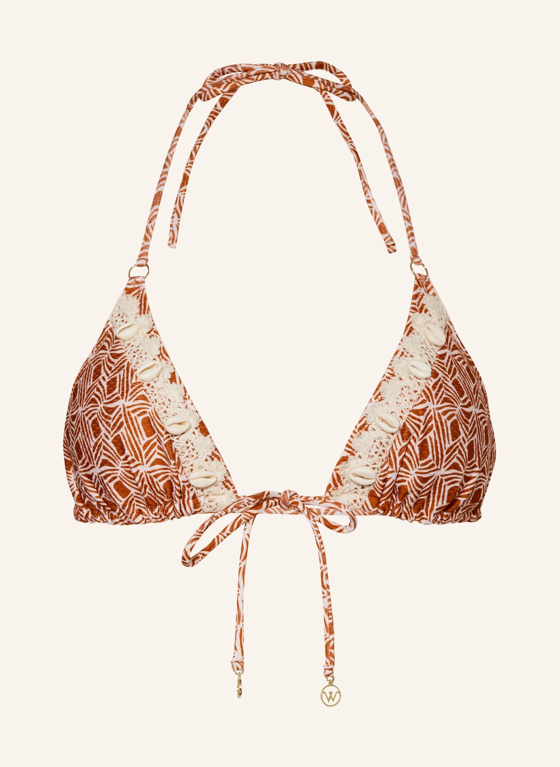 Watercult Triangel-Bikini-Top Organic Moderns rosa von WATERCULT