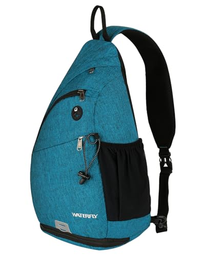 WATERFLY Crossbody-Tasche, Umhängetasche, klein, Brusttasche, Schultertasche, Rucksack, für Damen und Herren von WATERFLY