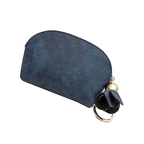 WATIIFUFU 1stück Mini Pu Münzbeutel Mit Blumenanhänger Praktische Tragbare Geldbörse Für Dunkelblau Für Und Einkäufe Für Kleingeld Schlüssel Und Kleine Gegenstände von WATIIFUFU