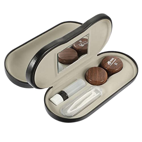 WATIIFUFU Doppelschichtiger Brillen-Organizer Tragbare Brillenbox Aus Pu- Linsenbehälter Für Reisen Und Zuhause Passt Für Standard Und Lesebrillen von WATIIFUFU