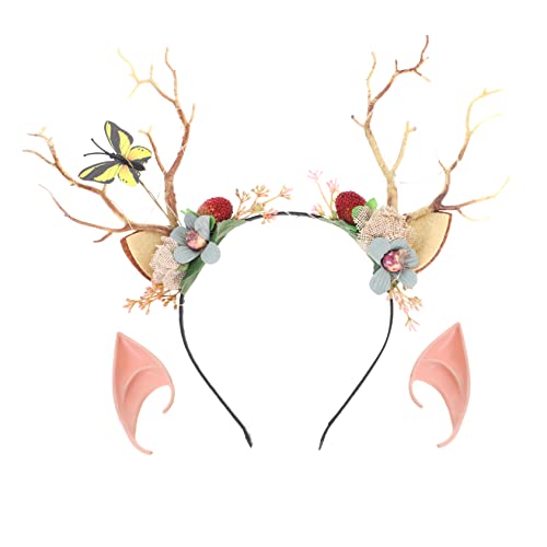 WATIIFUFU Elfen-ohren Mit -stirnband Cosplay-feen-ohren Für Kostümzubehör Maskenkostüm-zubehör Cosplay-kostüm-requisiten von WATIIFUFU