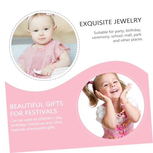 WATIIFUFU 10 Stück Teiliges Einhorn Schmuckset für Mädchen Bestehend aus Armband Halskette Haarring und Ohrringen in Rosa für Mädchen Jahre Leicht Anzulegen und Vielseitig Kombinierbar von WATIIFUFU