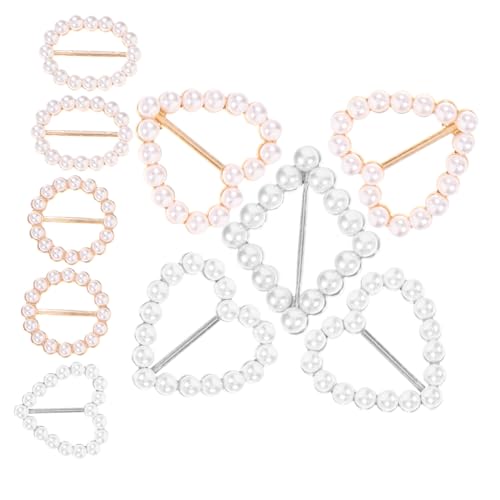 WATIIFUFU 10 Stück Teiliges Shirt Ecken Knoten Schnallen aus Langlebiger Legierung Vielseitige Schal und Tuchclips Modische Kleidungsecken Verzierung Sichere Befestigung für von WATIIFUFU