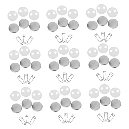 WATIIFUFU 100 Sätze Blanko Button Badge DIY Bastel button Pin Anstecknadel Bastelmaterial für Individuelle Abzeichen Kleidung Geschenke Souvenirs und Dekorationen von WATIIFUFU