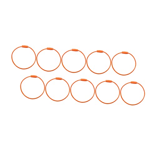 WATIIFUFU Schlüsselanhänger-Teile-Set 10 Stück Metall-schlüsselringhaken Schlüsselanhänger-Teile Für Schlüsselanhänger Farbe Orange WATIIFUFU Schlüsselanhänger-Teile-Set 10 Stück Metall-schlüsselringhaken Schlüsselanhänger-Teile Für Schlüsselanhänger Farbe Orange von WATIIFUFU