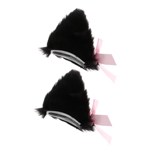 WATIIFUFU 1Paar Katzenohr Haarspange mit Glöckchen Süße Haarnadeln für Cosplay und Kostümpartys Leicht und Angenehm zu Tragen Zubehör für Halloween und Familienfeiern von WATIIFUFU