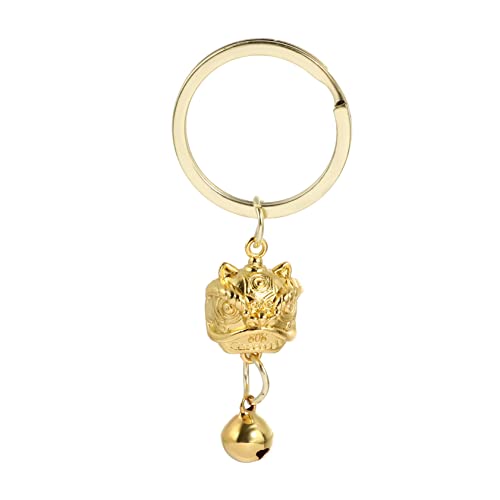 WATIIFUFU 1Stk Schlüssel Autoanhänger Geldbörse Charm-Anhänger chinesisches Sternzeichen Ochse Autozubehör Retro Styles bastelzeug hufglocke Taschenzubehör selber Machen Legierung Golden von WATIIFUFU